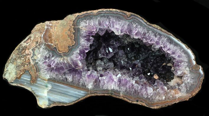 Beautiful Purple Amethyst Geode - Uruguay #33793